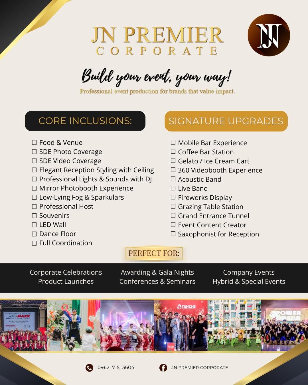 JN Premier Corporate package brochure